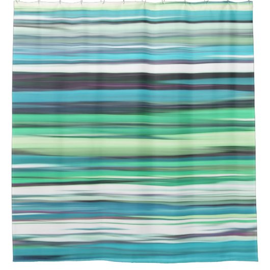 Abstracte #2: Aqua blue green blur Douchegordijn (Voorkant)