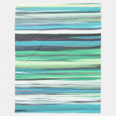 Abstracte #2: Aqua blue green blur Fleece Deken (Voorkant)