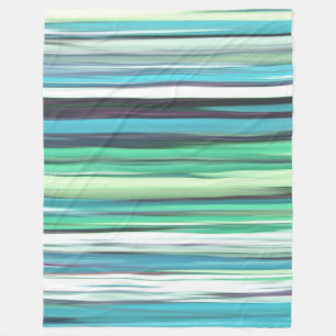 Abstracte #2: Aqua blue green blur Fleece Deken