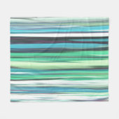 Abstracte #2: Aqua blue green blur Fleece Deken (Voorkant (Horizontaal))