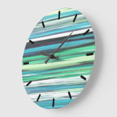 Abstracte #2: Aqua blue green blur Grote Klok (Hoek)