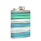 Abstracte #2: Aqua blue green blur Heupfles (Rechts)