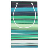 Abstracte #2: Aqua blue green blur Klein Cadeauzakje (Achterkant)