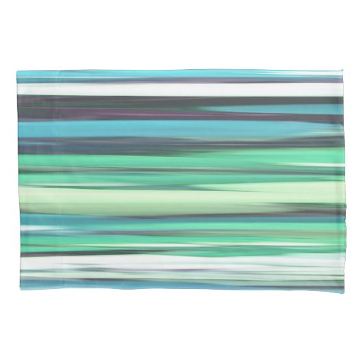 Abstracte #2: Aqua blue green blur Kussensloop (Voorkant)