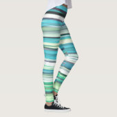 Abstracte #2: Aqua blue green blur Leggings (Rechts)