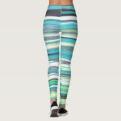 Abstracte #2: Aqua blue green blur Leggings (Achterkant)