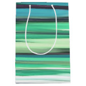 Abstracte #2: Aqua blue green blur Medium Cadeauzakje (Voorkant)