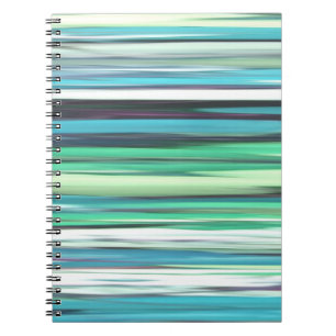 Abstracte #2: Aqua blue green blur Notitieboek
