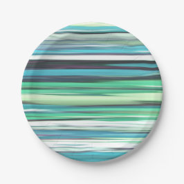 Abstracte #2: Aqua blue green blur Papieren Bordje