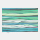 Abstracte #2: Aqua blue green blur Theedoek (Horizontaal)