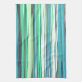 Abstracte #2: Aqua blue green blur Theedoek (Verticaal)