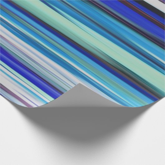 Abstracte #2: Blauwe vervaging Cadeaupapier (Hoek)