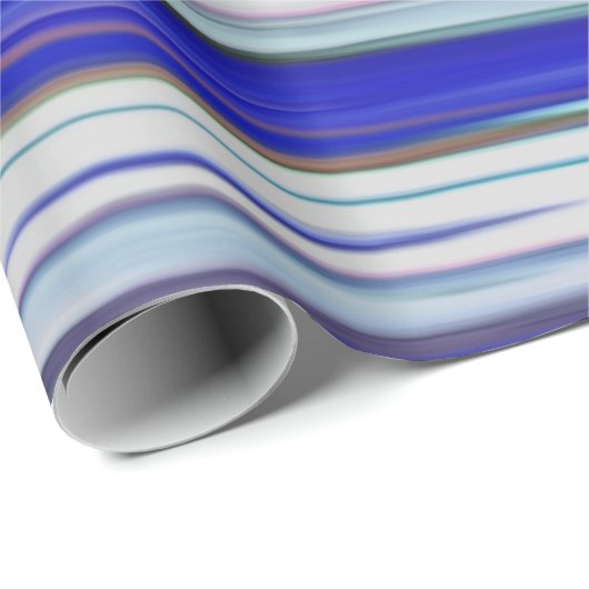 Abstracte #2: Blauwe vervaging Cadeaupapier (Rol Hoek)