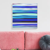 Abstracte #2: Blauwe vervaging Canvas Afdruk (Insitu (Woonkamer))