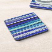 Abstracte #2: Blauwe vervaging Drankjes Onderzetter (Linkerzijde)
