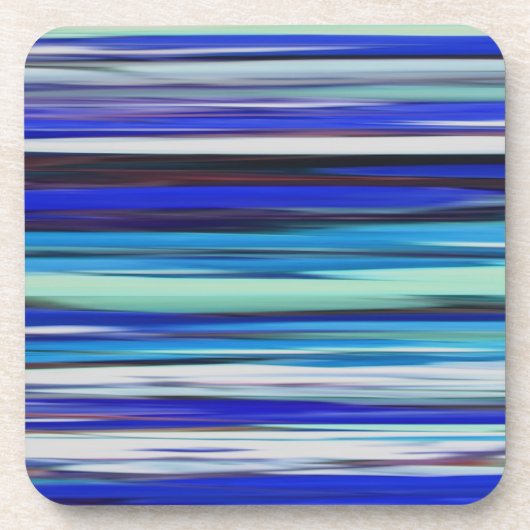Abstracte #2: Blauwe vervaging Drankjes Onderzetter (Voorkant)