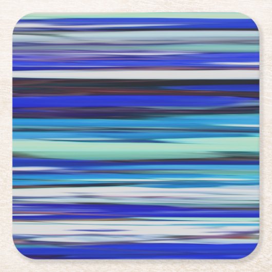 Abstracte #2: Blauwe vervaging Kartonnen Onderzetters (Voorkant)