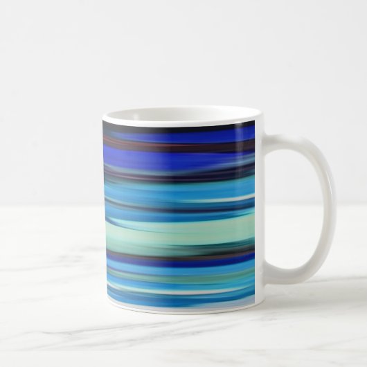Abstracte #2: Blauwe vervaging Koffiemok (Rechts)