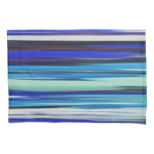 Abstracte #2: Blauwe vervaging Kussensloop (Voorkant)