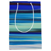 Abstracte #2: Blauwe vervaging Medium Cadeauzakje (Voorkant)