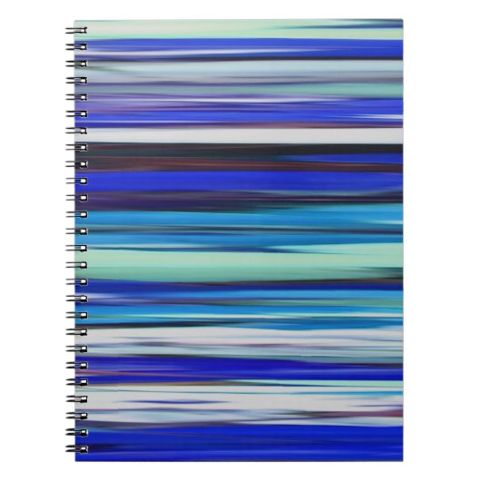 Abstracte #2: Blauwe vervaging Notitieboek (Voorkant)