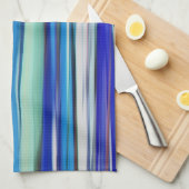 Abstracte #2: Blauwe vervaging Theedoek (Quarter Fold)