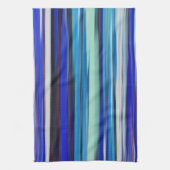 Abstracte #2: Blauwe vervaging Theedoek (Verticaal)