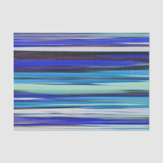 Abstracte #2: Blauwe vervaging Tissuepapier (Voorkant)