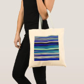 Abstracte #2: Blauwe vervaging Tote Bag (Voorkant (product))