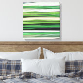 Abstracte #2: Groene vervaging Canvas Afdruk (Insitu (Slaapkamer))