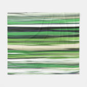 Abstracte #2: Groene vervaging Fleece Deken (Voorkant (Horizontaal))