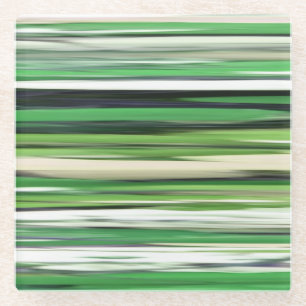 Abstracte #2: Groene vervaging Glazen Onderzetter