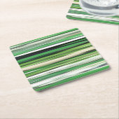 Abstracte #2: Groene vervaging Kartonnen Onderzetters (Schuin)