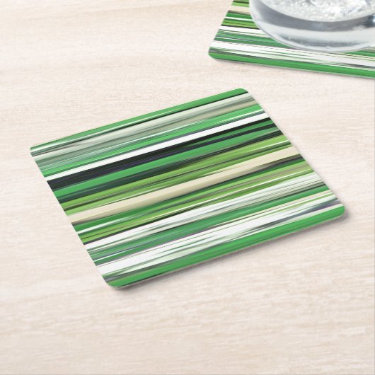 Abstracte #2: Groene vervaging Kartonnen Onderzetters (Schuin)