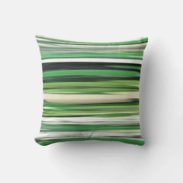 Abstracte #2: Groene vervaging Kussen (Voorkant)