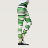 Abstracte #2: Groene vervaging Leggings (Rechts)