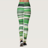 Abstracte #2: Groene vervaging Leggings (Achterkant)