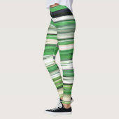 Abstracte #2: Groene vervaging Leggings (Links)