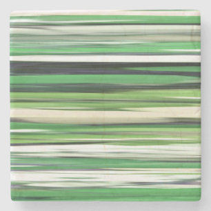 Abstracte #2: Groene vervaging Stenen Onderzetter