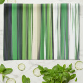 Abstracte #2: Groene vervaging Theedoek (Gevouwen)
