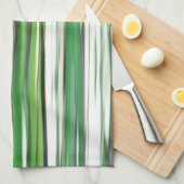 Abstracte #2: Groene vervaging Theedoek (Quarter Fold)