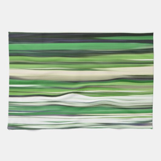 Abstracte #2: Groene vervaging Theedoek (Horizontaal)