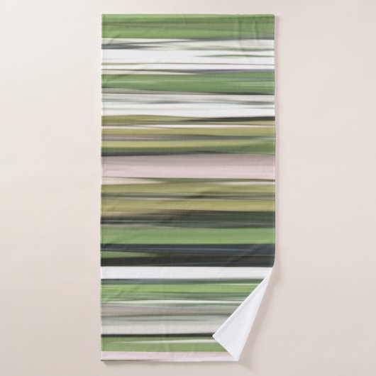 Abstracte #2: Olijfgroene blauwvis Badhanddoek (Badhanddoek)