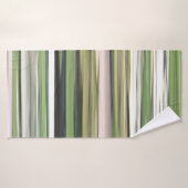 Abstracte #2: Olijfgroene blauwvis Badhanddoek (Badhanddoek)