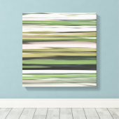 Abstracte #2: Olijfgroene blauwvis Canvas Afdruk (Insitu (Houten vloer))