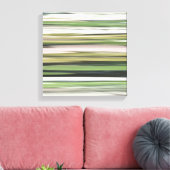 Abstracte #2: Olijfgroene blauwvis Canvas Afdruk (Insitu (Woonkamer))