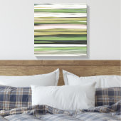 Abstracte #2: Olijfgroene blauwvis Canvas Afdruk (Insitu (Slaapkamer))