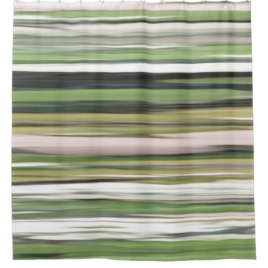 Abstracte #2: Olijfgroene blauwvis Douchegordijn (Voorkant)