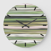 Abstracte #2: Olijfgroene blauwvis Grote Klok (Voorkant)