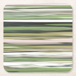 Abstracte #2: Olijfgroene blauwvis Kartonnen Onderzetters